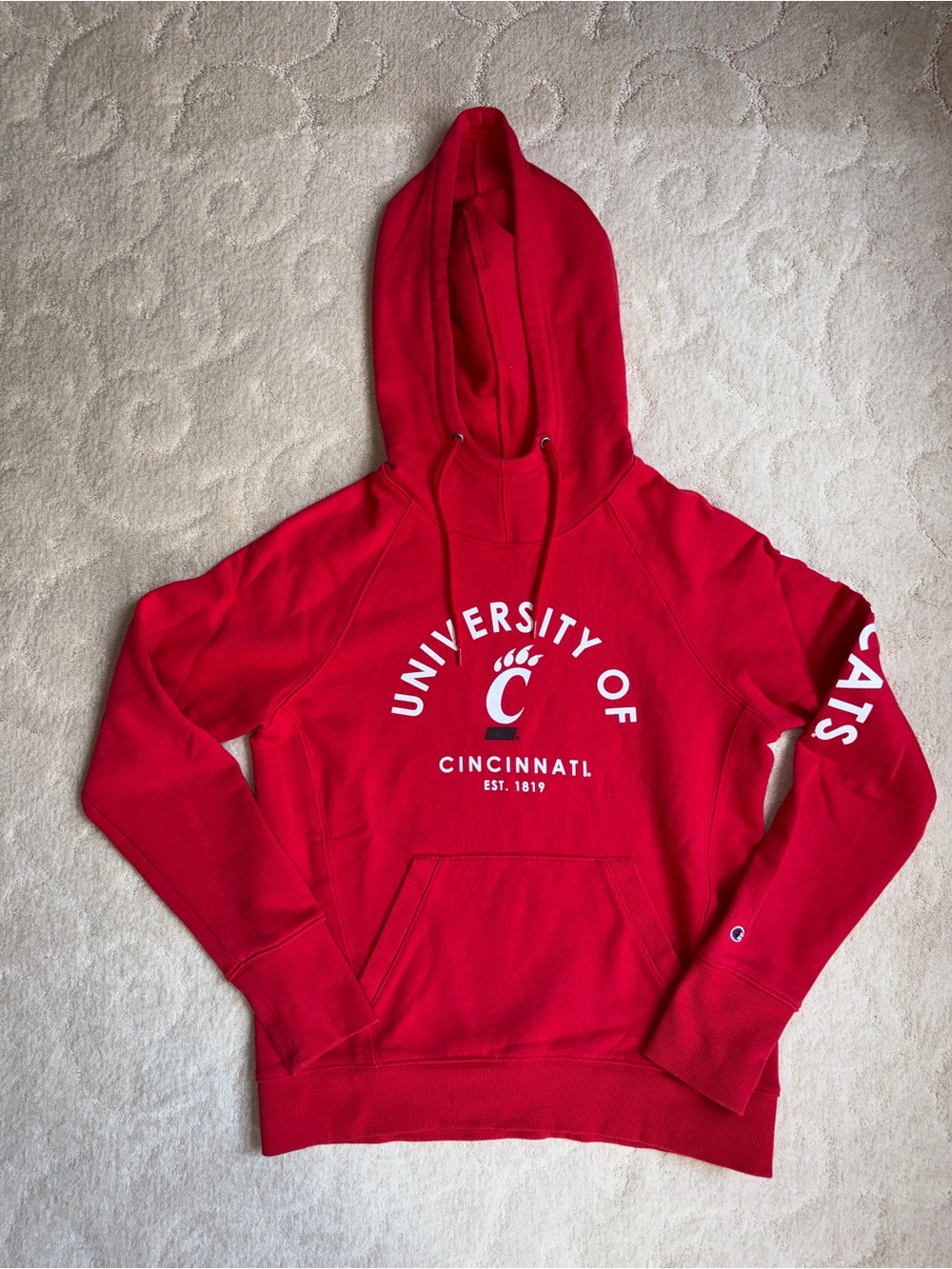 Champion Red University of Cincinnati Pullover Hoodie